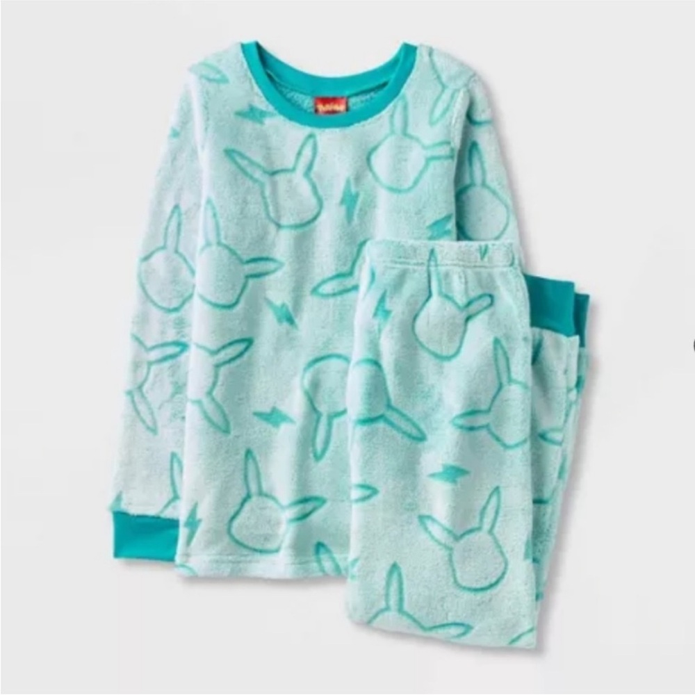 Pokémon kids Teal Pajamas Set